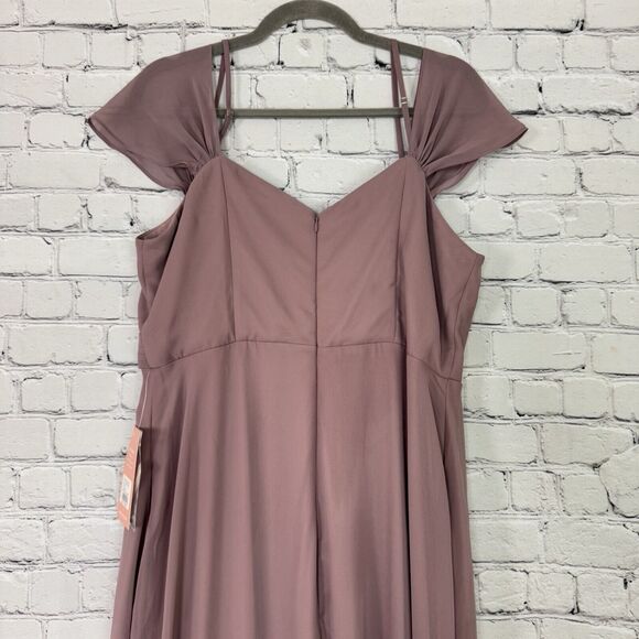 NWT Birdy Grey Womens Spence Convertible Bridesmaid Dress XXL Dark Mauve Wedding - Picture 11 of 16